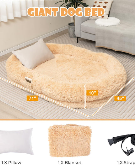 Giantex Human Dog Bed - 71" x 45" Large Human Size Dog Bed for Adult