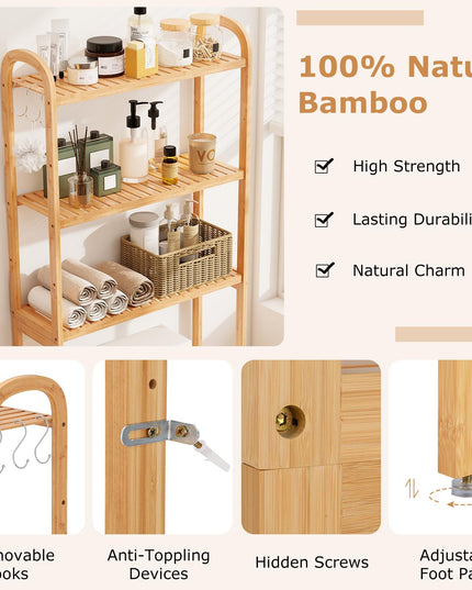 Giantex Over The Toilet Storage Cabinet for Washroom