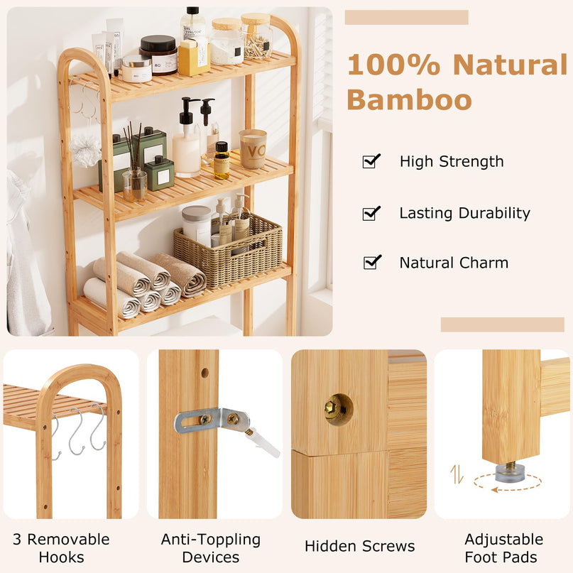 Giantex Over The Toilet Storage Cabinet for Washroom