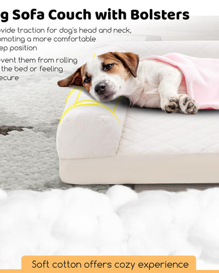 Giantex Orthopedic Dog Bed - Egg Crate Foam Dog Sofa Pet Bed with Washable Cover