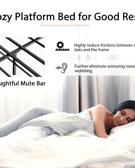 Giantex Full Size Platform Bed Frame