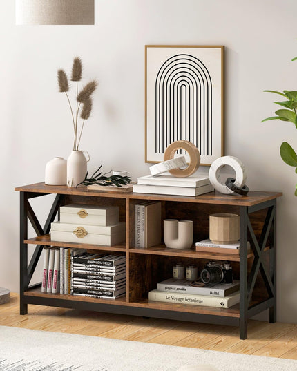 Giantex TV Stands for Living Room - 3-Tier Media Console Table with Storage Shelves