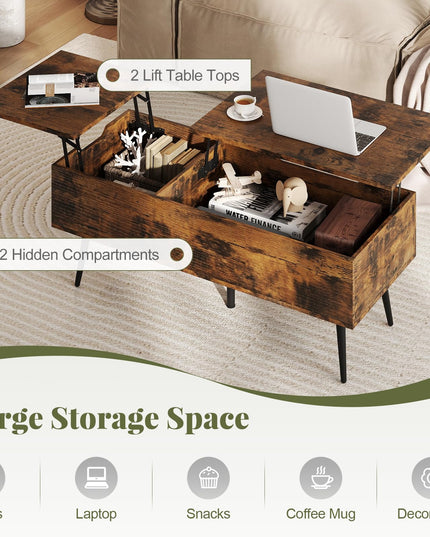 Giantex Lift Top Coffee Table for Living Room