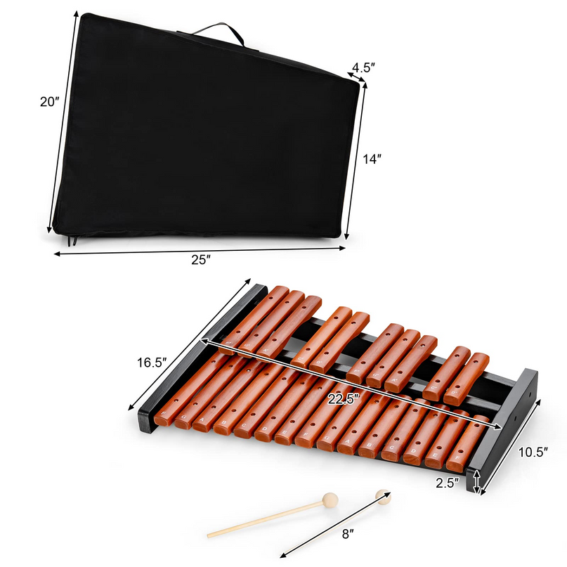 Giantex 25 Notes Xylophone Glockenspiel