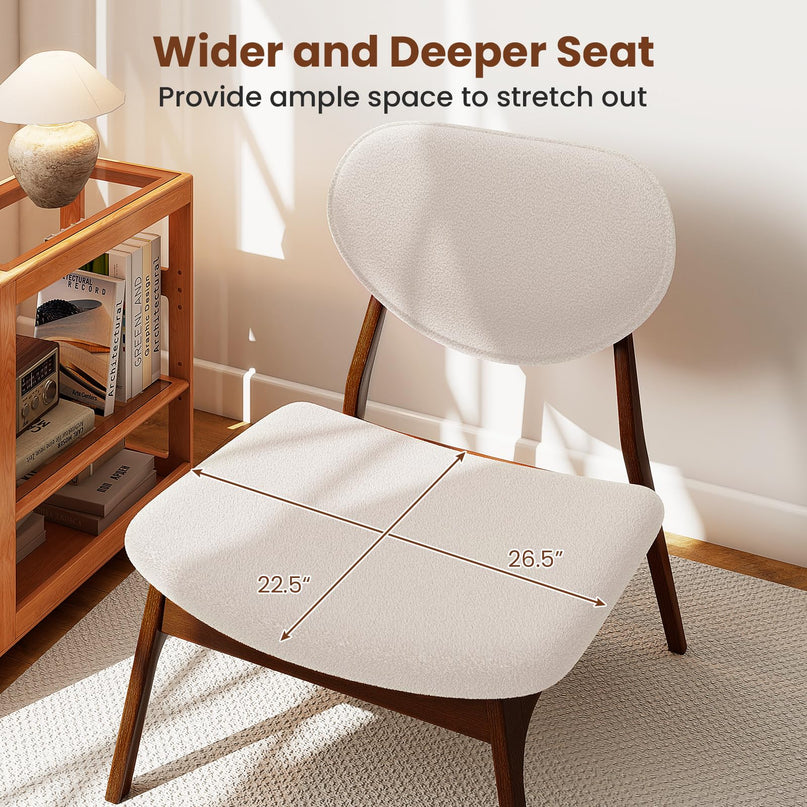 Giantex Accent Chairs Set of 2 with Side Table for Bedroom