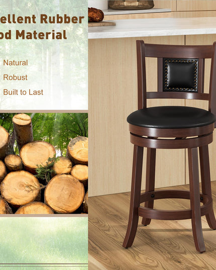 Giantex Swivel Bar Stools Set