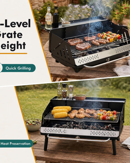 Giantex Portable Charcoal Grill with Detachable Legs