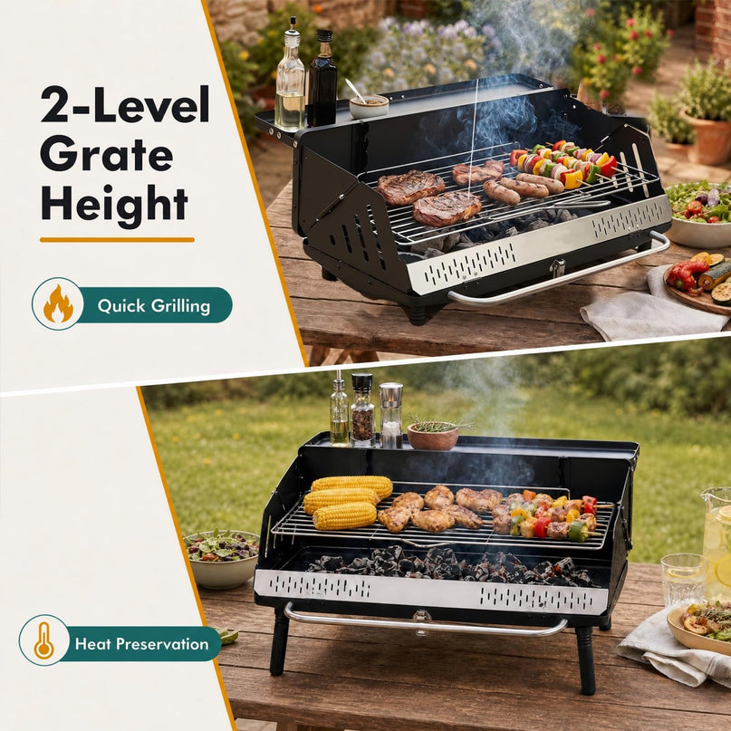 Giantex Portable Charcoal Grill with Detachable Legs