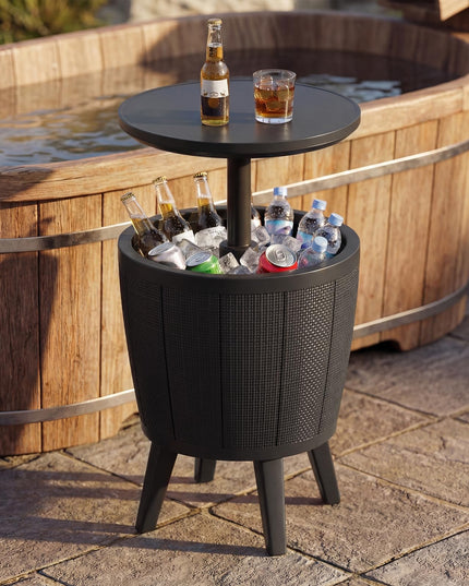 Table de bar de piscine Giantex 3 en 1 avec bouchon de vidange