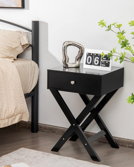 X-Shaped End Table, Modern Sofa Side Table