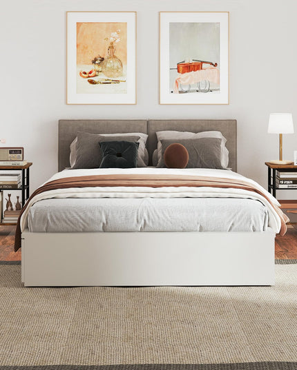 Giantex 3 Tier Side Table with Adjustable Mesh Shelf