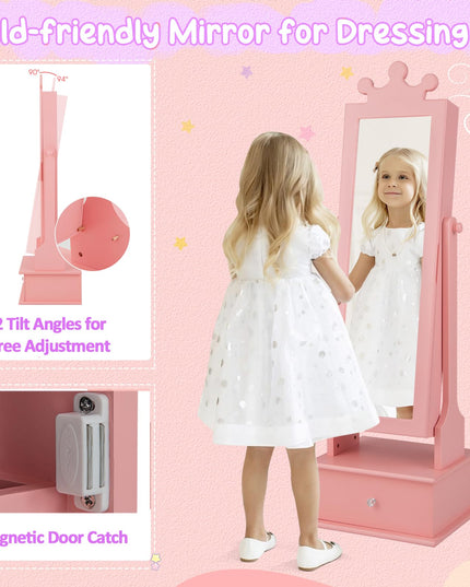 CHARMAID Jewelry Armoire Cabinet for Kids