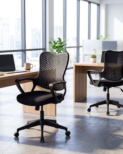 Gianetx Ergonomic Office Chair Height Adjustable Computer Desk Chair(1/2)