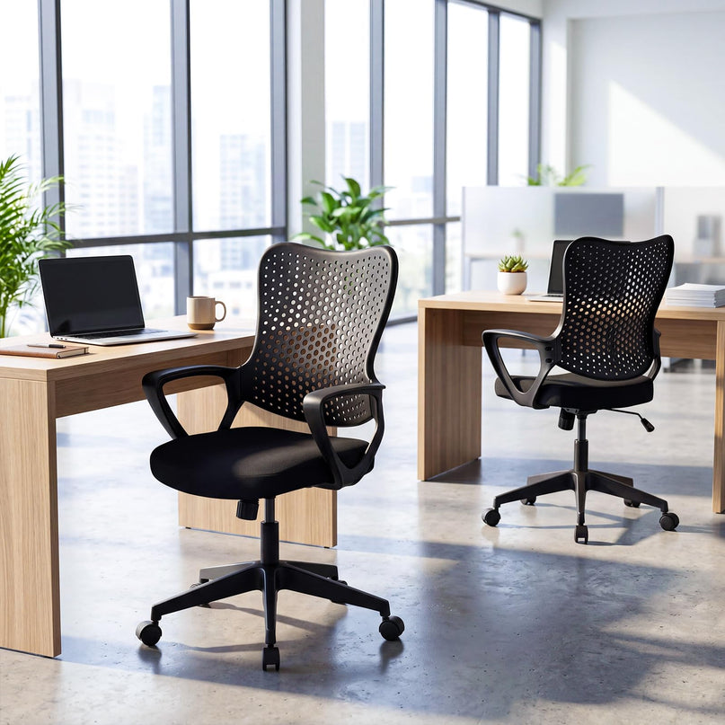 Gianetx Ergonomic Office Chair Height Adjustable Computer Desk Chair(1/2)