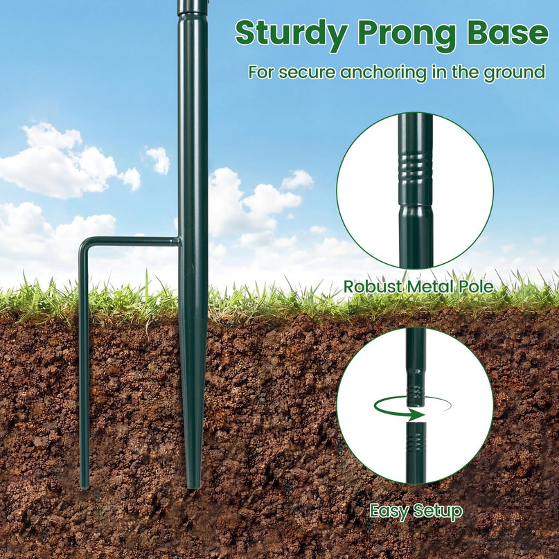 Giantex Standing Bird Feeder with Pole for Outdoors
