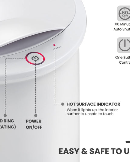 Giantex Towel Warmer Bucket for Bathroom, 21 L