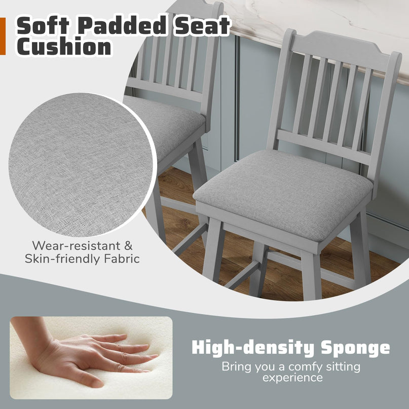 Giantex 25" Modern Bar Stools Set for Kitchen Island