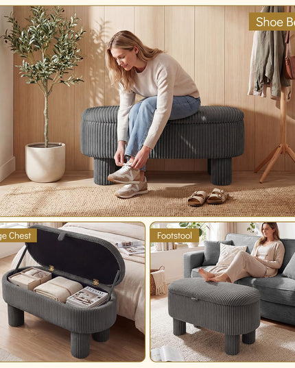 Giantex 42'' Storage Ottoman Bench for Living Room