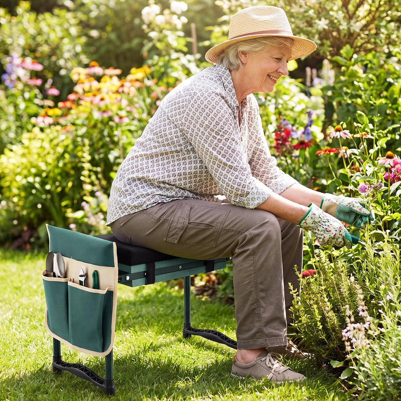 GIANTEX Heavy-Duty Garden Kneeler & Seat with 1 Bags