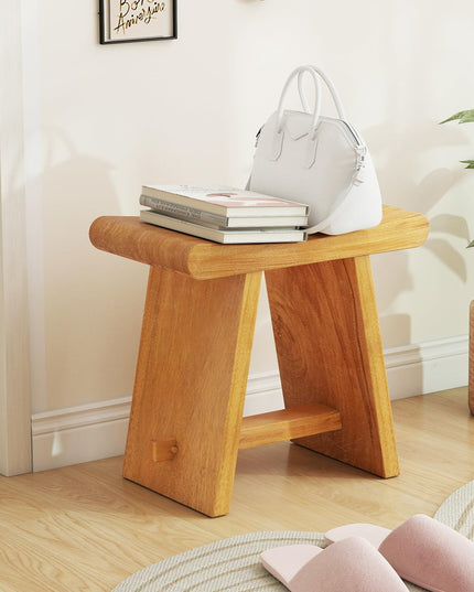 Giantex Teak Shower Bench Stool for Bathroom