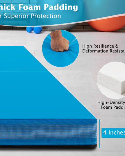 4" Thick Folding Gymnastics Mat - Giantex