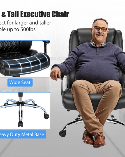 Giantex 500LBS Big and Tall Office Chair