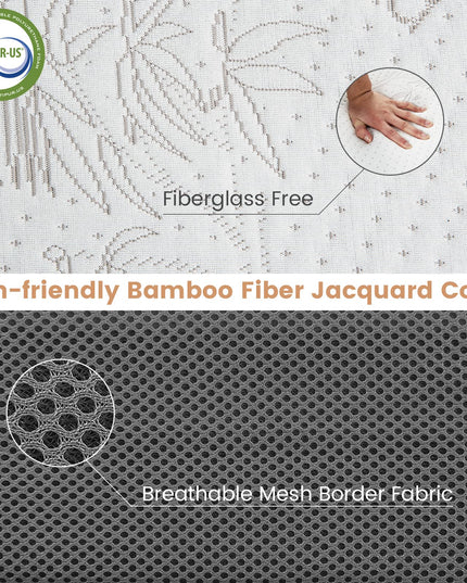 Giantex 4 Inch Tri Folding Mattress,CertiPUR-US Gel-Infused Memory Foam with Bamboo Cover Carry Bag