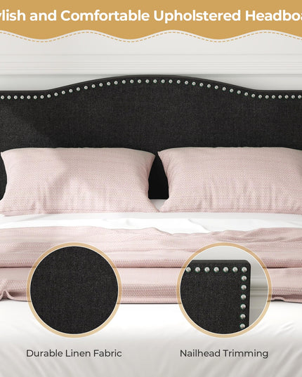 Giantex Queen Bed Frame with Headboard