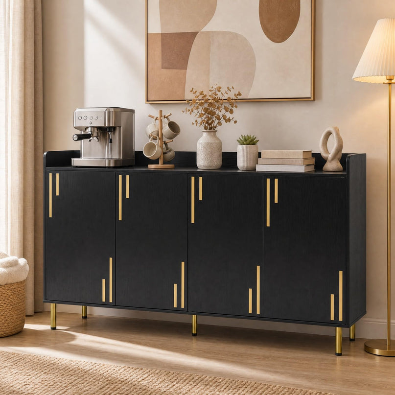 Giantex 55" Buffet Cabinet with 4 Doors