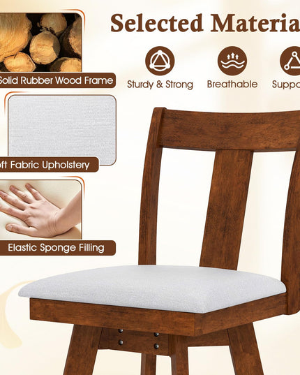 Giantex Swivel Dining Chairs Set of 2/4