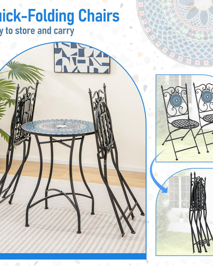 Giantex Bistro Table and Chairs Set of 2