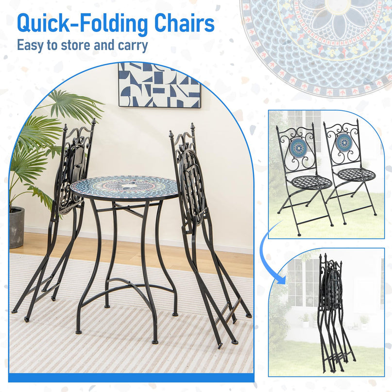 Giantex Bistro Table and Chairs Set of 2