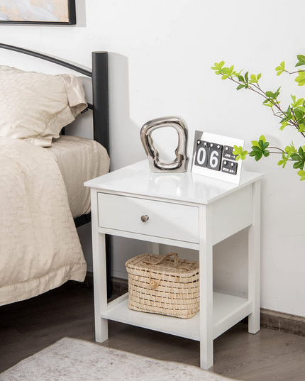 Multifunctional Bedside Sofa Side Table, Accent Home Furniture w/Stable Frame