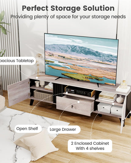 Giantex Modern TV Stand for 65-80 Inch TV
