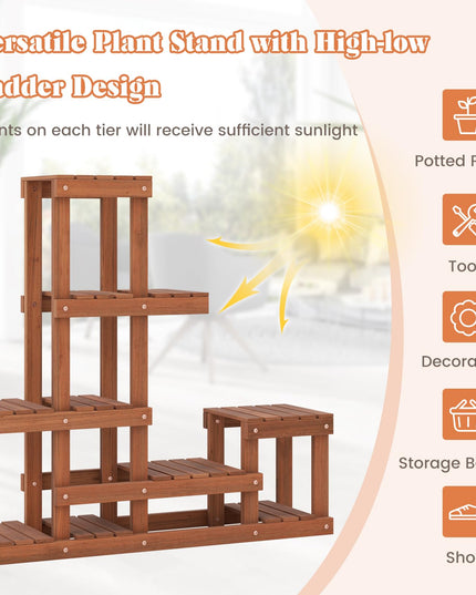 Giantex 6 Tier Wood Plant Stand