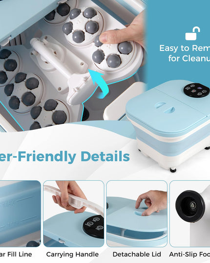 Giantex Collapsible Foot Spa Massager with Heat