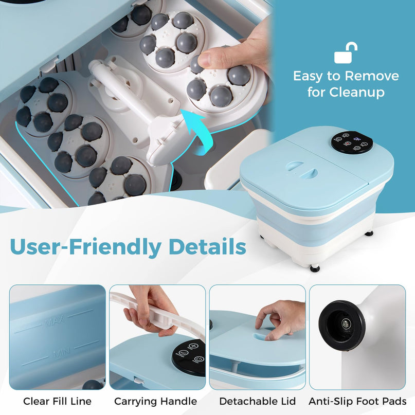 Giantex Collapsible Foot Spa Massager with Heat