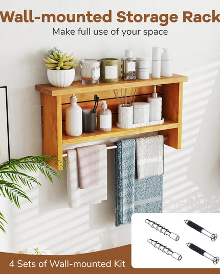 Étagère de rangement murale de salle de bain Giantex