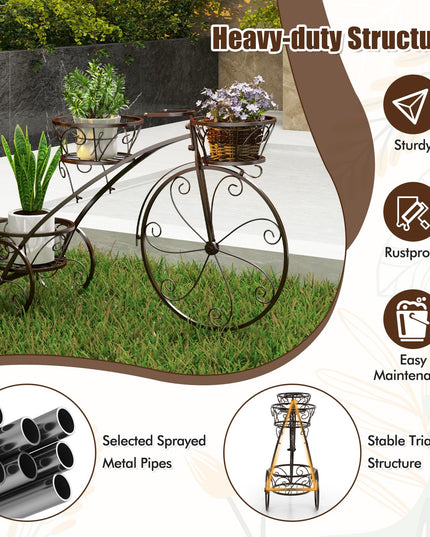 Giantex Metal Bicycle Planter