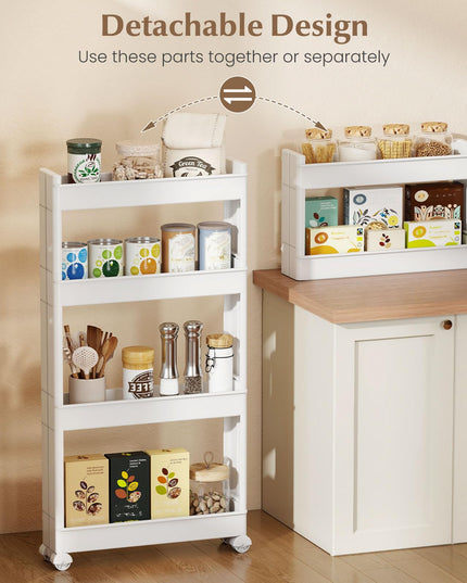 Giantex 4-Tier Slim Rolling Storage Cart