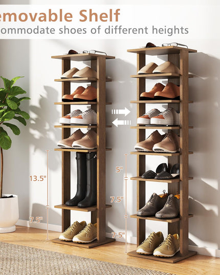 Giantex 8 Tier Vertical Shoe Rack for Living Room