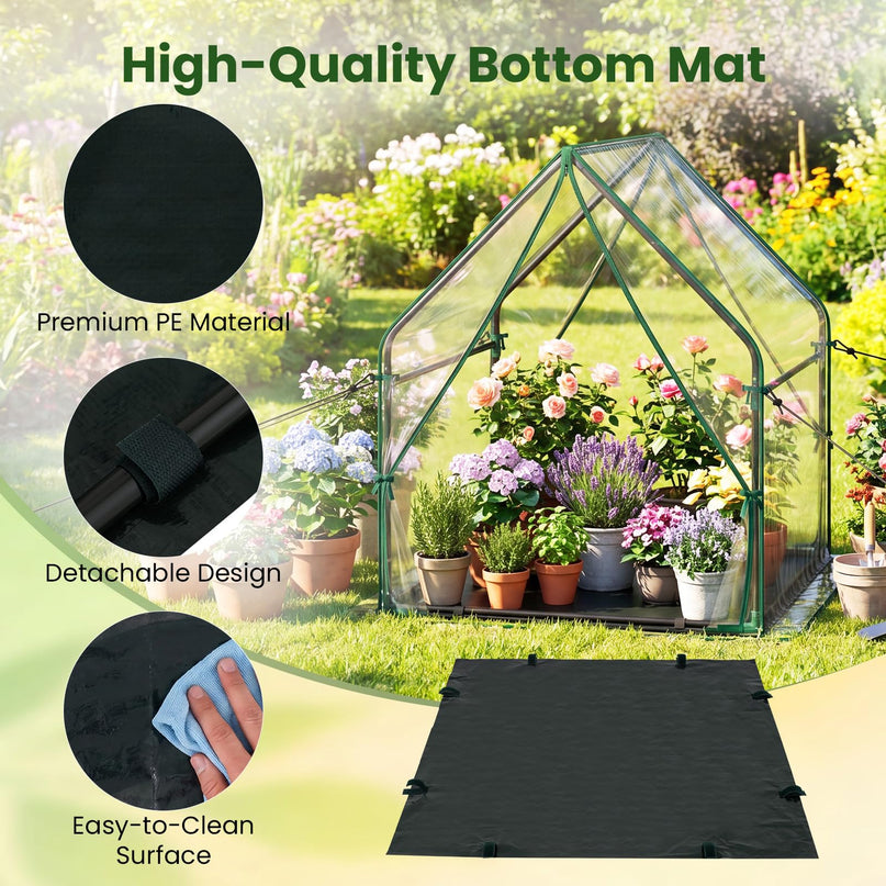 Giantex Mini Greenhouse with Sturdy Metal Frame