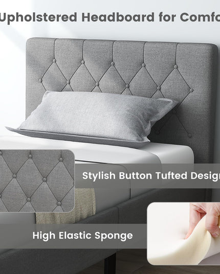 Giantex Upholstered Bed Frame