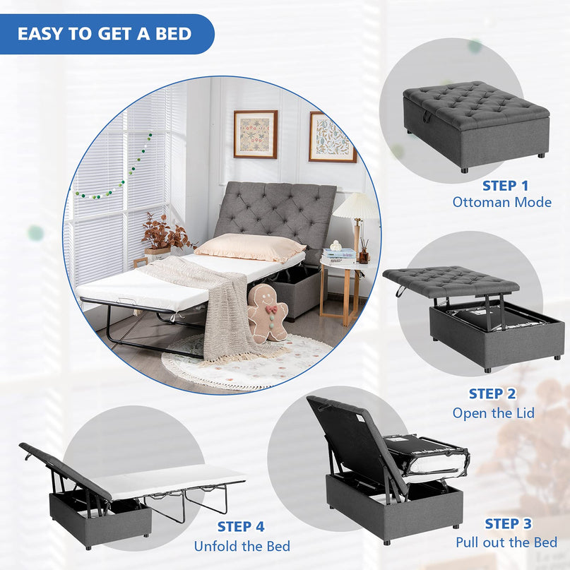 Giantex Ottoman Folding Bed