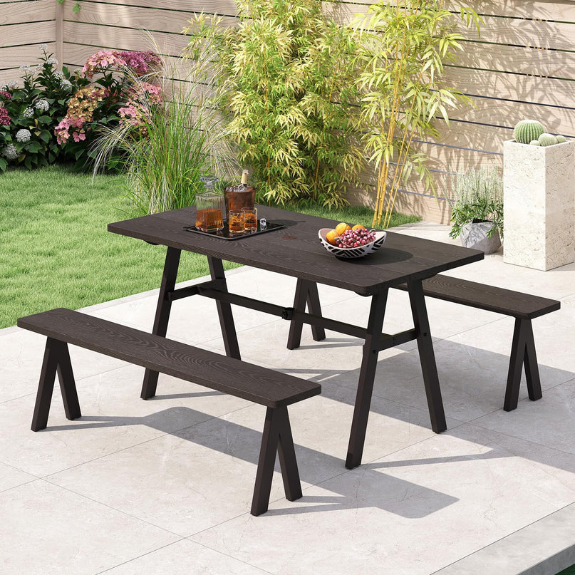Giantex Outdoor Patio Bench for 4-6 Person