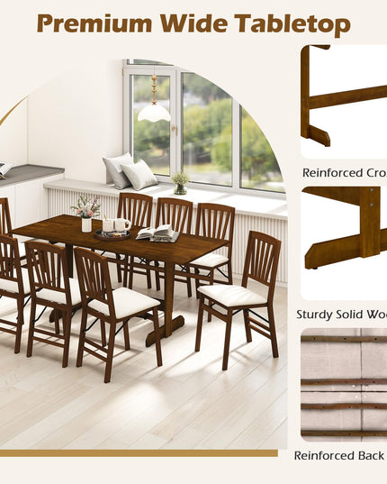 Giantex Table de Salle à Manger 180 cm pour 6-8 Personnes Grande Table de Cuisine