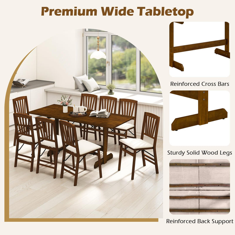 Giantex 71" Dining Table for 6-8 Large Kitchen Table