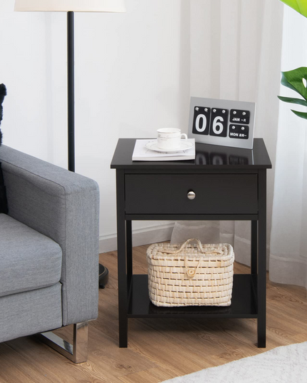 Multifunctional Bedside Sofa Side Table, Accent Home Furniture w/Stable Frame
