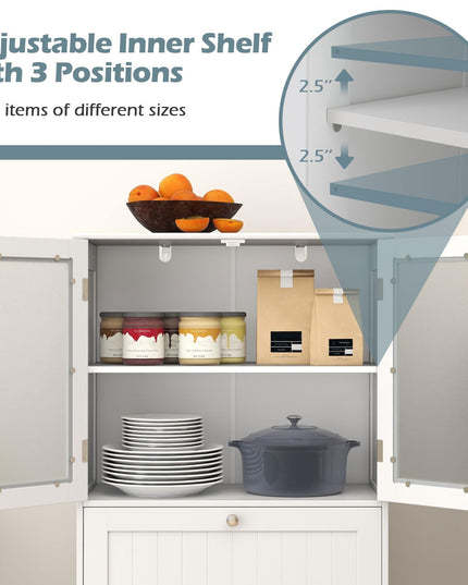 Giantex Bathroom Storage Cabinet w/2 Large Drawers