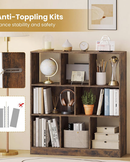 GIANTEX 8-Cube Bookcase for Living Room